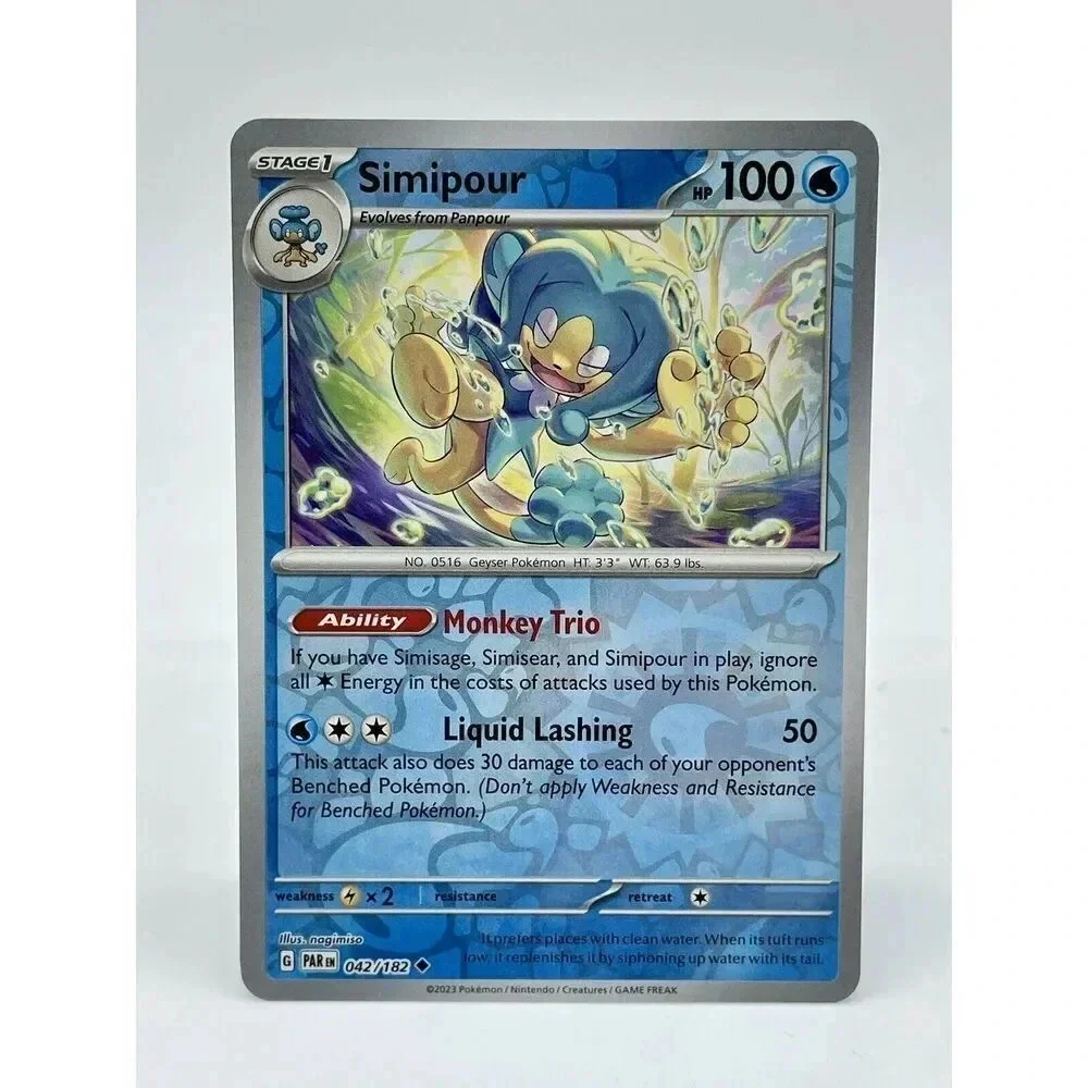 Simipour 042/182 Paradox Rift‎ Reverse Holo Pokémon TCG Rare Mint Unplayed